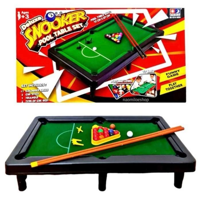 Gambar DELUXE SNOOKER POOL TABLE SET boardgame biliard billiard family game kado hadiah - 1 dari Clover Lynn Store undefined Tokopedia