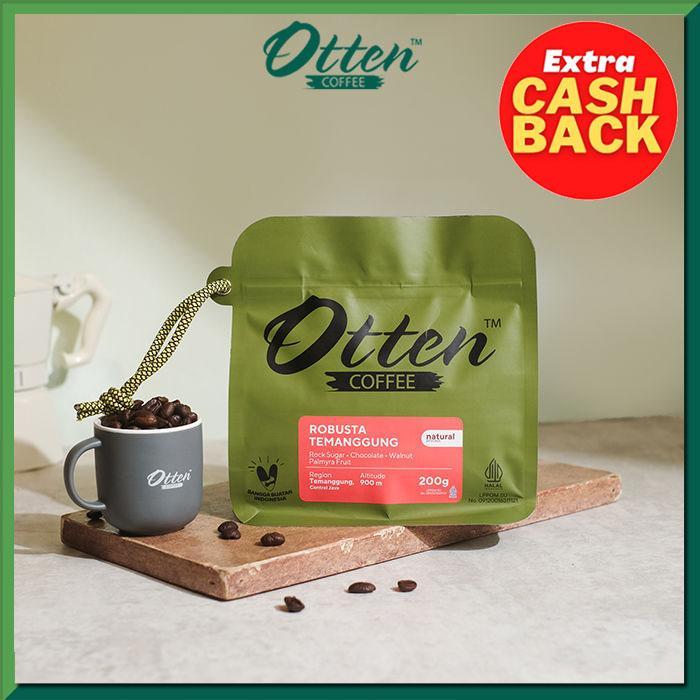 Gambar Kopi Robusta Temanggung 200g - Biji / Bubuk Kopi Otten Coffee Roasted Beans - Wholebean dari Otten Coffee Bandung undefined Tokopedia