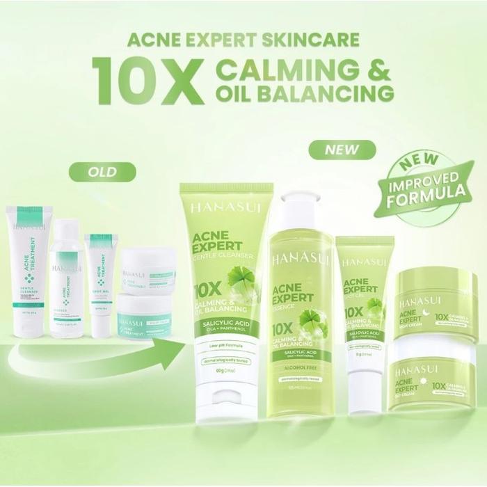 Gambar HANASUI ACNE EXPERT PACKAGE - PAKET ACNE EXPERT FREE POUCH - PAKET 5IN1 dari adam ciloseh5 undefined Tokopedia