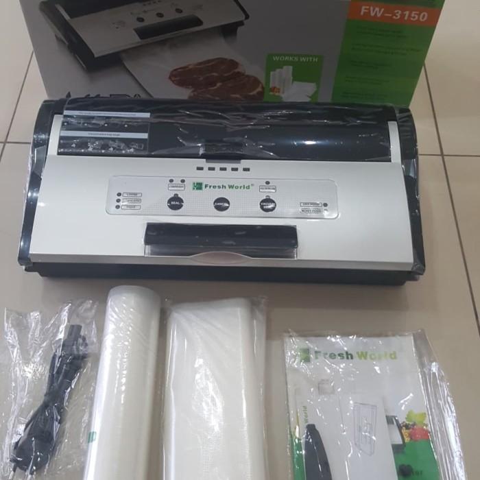 Gambar Vacuum Sealer/ Pengemas Vakum FRESH WORLD FW-3150 (Bisa Basah & Tiup) - FW3150 dari Willman Indonesia undefined Tokopedia