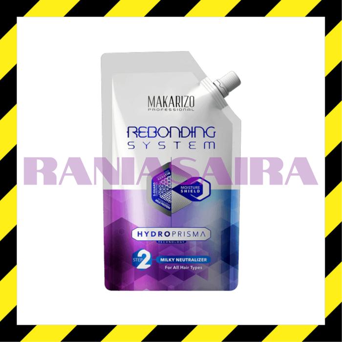 Gambar MAKARIZO Rebonding System / Sistem Hydroprisma / Hydro Prisma 500gr / 500ml STEP 1 Pelurus Rambut / Smoothing / Bonding / Straight / Straightening - MILKY POUCH HYDRO dari RaniaSaira undefined Tokopedia