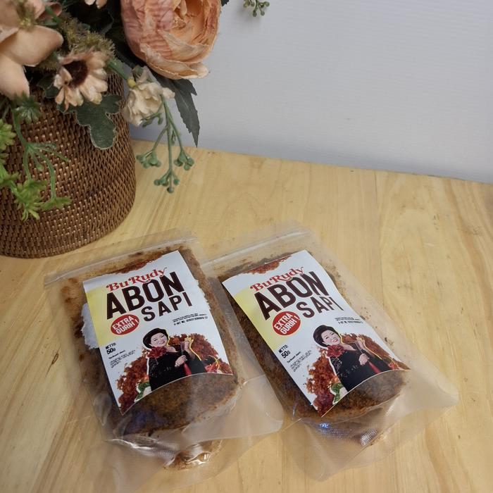 Gambar Abon Ayam dan Sapi Kemasan Travelkit 50gr - Pusat Oleh Oleh Bu Rudy - Food - Abon Sapi 50gr dari Pusat Oleh Oleh Bu Rudy undefined Tokopedia