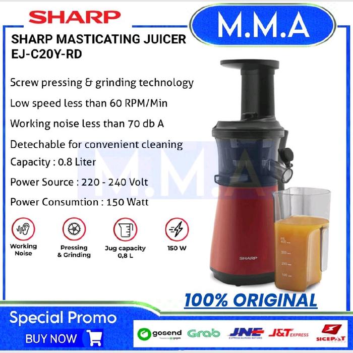 Gambar slow juicer sharp ejc20yrd dari MMAELECTRONIC undefined Tokopedia
