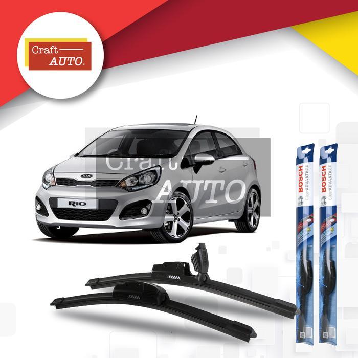 Gambar WIPER MOBIL FRAMELESS KIA ALL NEW RIO UKURAN 26" & 16" SEPASANG (2PCS) BOSCH CLEAR ADVANTAGE - NEWBCA26.NEWBCA16, Standar dari silvinShop undefined Tokopedia