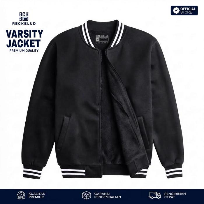 Gambar Reckblud - Jaket Varsity Resleting Premium / Jaket Baseball Zipper Pria & Wanita Kekinian Quality Hijau Botol - Hitam, M dari Reckblud Kota Administrasi Jakarta Barat Tokopedia