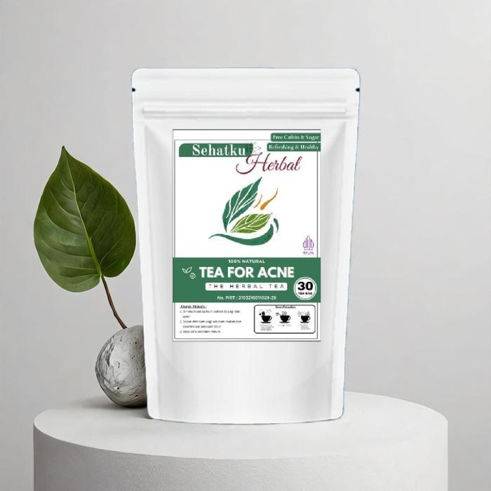 Gambar PREMIUM Sehatkuherbal : Teh Herbal Untuk Jerawat (Tea For Acne) Isi 30 Tea Bag - 30 Tea Bag dari Yuni Media Tanam undefined Tokopedia