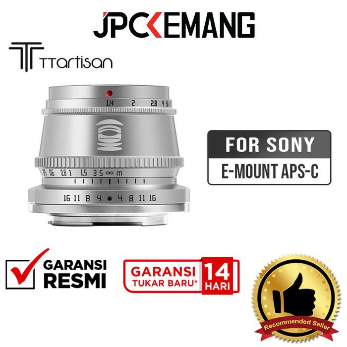 Gambar TTArtisan 35mm f1.4 for Sony E APSC TT Artisan 35mm f/1.4 for Sony Lensa Kamera Camera Lens Garansi Resmi - Silver dari JPC Kemang undefined Tokopedia