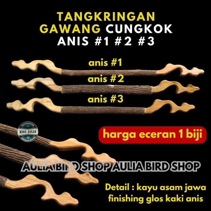 Gambar ECER TANGKRINGAN PANGKRINGAN GAWANG CUNGKOK ASEM JATI SANGKAR BURUNG ANIS MERAH NO 1, 2 & 3 - TANGKRINGAN CUNGKOK ANIS NO 1 ECER dari Aulia Bird Shop Solo undefined Tokopedia