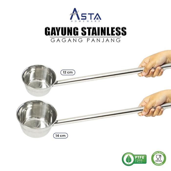 Gambar Asta Gayung Stainless Steel Gagang Handle Panjang Irus 55 cm Kitchenware - 12 cm dari Asta Homeware undefined Tokopedia
