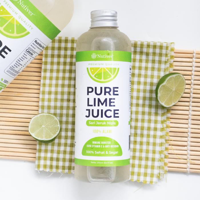 Gambar Nutiver | Sari Jeruk Nipis | Lime Juice | Pure Air Jeruk Nipis Murni | Imune Booster | Vitamin C | Minuman Kesehatan - 250 ml dari NUTIVER.ID undefined Tokopedia