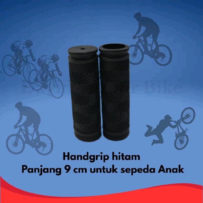 Gambar Handgrip/sarung stang hitam panjang 9 cm sepeda anak ukuran 12,16,18 dari David yunior_NEW undefined Tokopedia