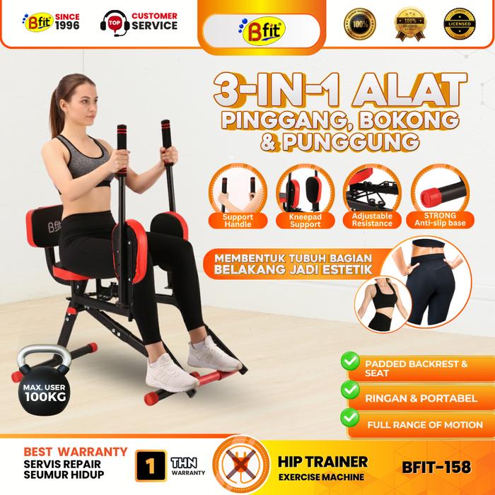 Gambar BFIT-158 Hip Trainer Exercise Machine – Alat Latihan Paha, Pinggul & Perut, Fitness Gym Rumahan dari Bfit Indonesia undefined Tokopedia