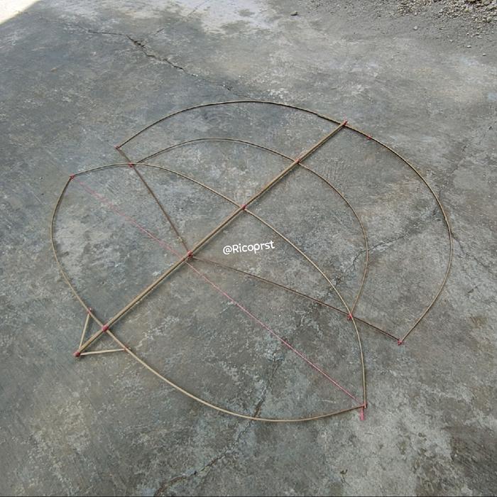 Gambar Kerangka Layangan Gapangan Ludoyo (Belum di Rakit) - 1 meter dari Ricoprst_NEW undefined 4 Tokopedia