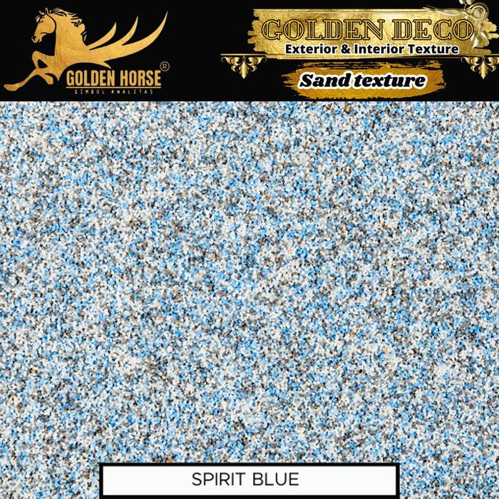 Gambar Cat Dinding Sand texture Golden Deco 20 kg - Golden horse - spirit blue dari Golden Horse Indonesia undefined Tokopedia