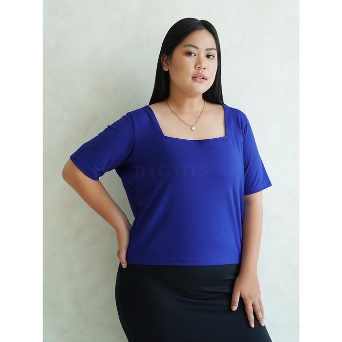 Gambar Bigins - Lunela Top/Atasan Jumbo/Crop Top Big Size/Baju Big Size - JTS177 - Royal Blue, All Size dari NIKEN LARASATI FDGSDFSFAD undefined Tokopedia