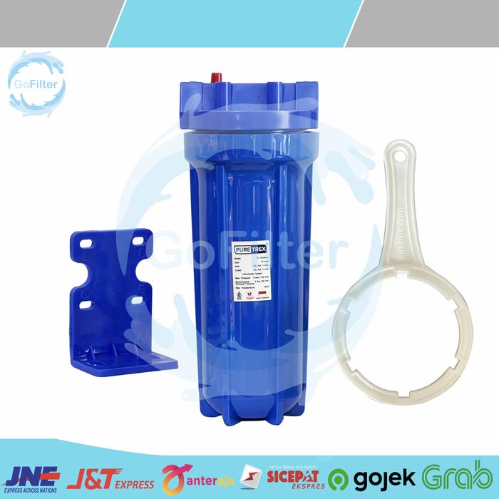 Gambar HOUSING FILTER AIR NANOTEC NANOTECH 10 INCH CLEAR BLUE 3/4 1/2 1 INCH - BLUE PURE TREX, 1 INCH dari Gofilter undefined Tokopedia