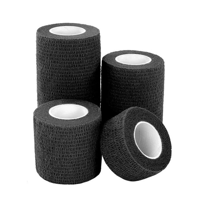 Gambar Perban Elastis Jari 2.5 Cm dan 4.5 Cm x 4.5 Meter  - Pertolongan Pertama Bandage Elastic First Aid Finger Tape / perban tangan pergelangan MLH AB01 - Perban Hitam, 5 cmx4.5 m Besar dari MyLittle House undefined Tokopedia