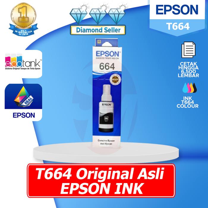 Gambar TINTA EPSON CATRIDGE T6641 - T6644 - BLACK dari SinarMutiara Online Kota Administrasi Jakarta Barat Tokopedia