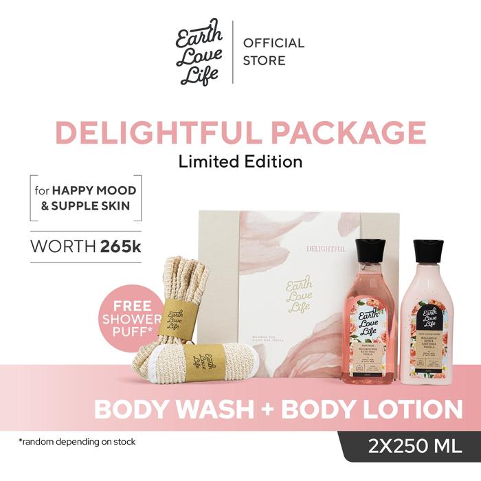 Gambar [HOT PAYDAY SALE ONLY 175K] Earth Love Life Special Gifts Delightful Shower Package | Paket Seserahan | Paket Bridal Shower | Bridesmaid Package | Paket Lengkap Body Care Series | Body Wash | Body Lotion | Perawatan Tubuh Mencerahkan, Melembapkan Kulit - Reguler dari Earth Love Life undefined Tokopedia