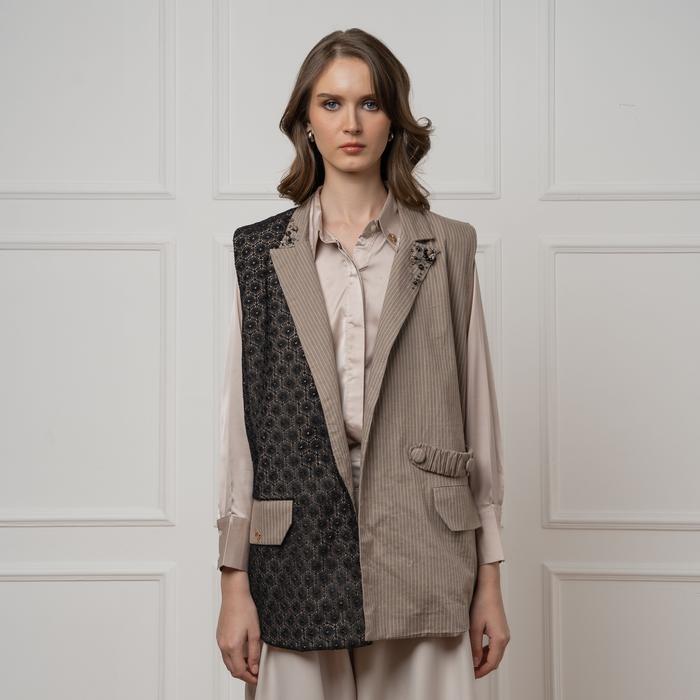 Gambar VAIA Atelier - Vest Outer Atasan Wanita Miki - Coffee, S/M dari VAIA OFFICIAL undefined Tokopedia