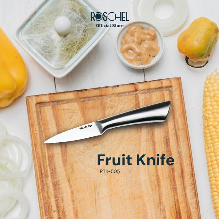 Gambar Roschel Platina Knife Series Pisau Dapur Stainless Utility Knife / Cleaver Knife / Chef Knife / Pisau Anti Karat Tahan Lama - FRUIT KNIFE, Bubble Standar dari Original Electric undefined Tokopedia