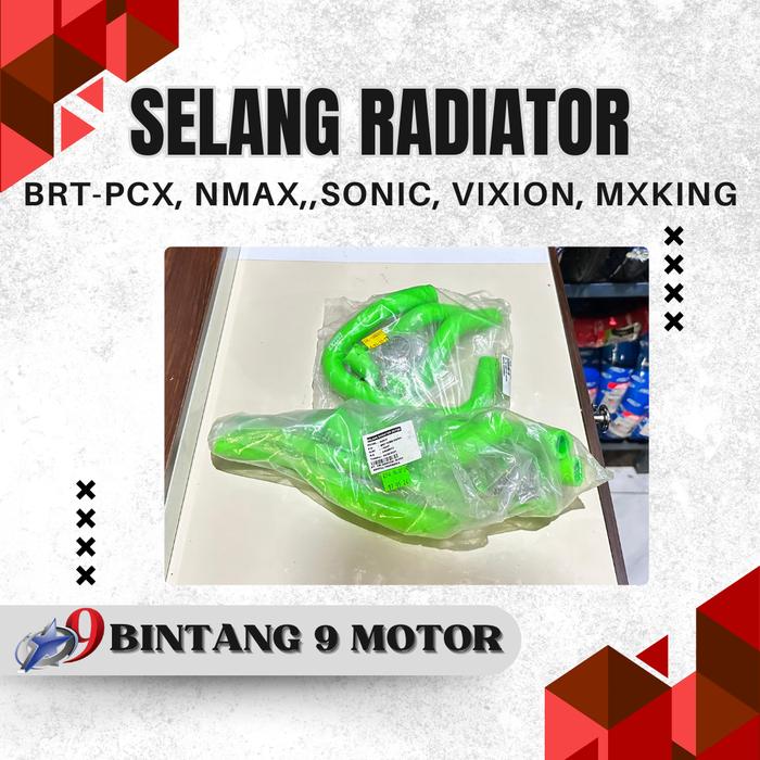 Gambar SELANG RADIATOR BRT PCX 150 NMAX/AEROX SONIC VIXION MXKING-BINTANG SEMBILAN MOTOR - PCX 150 dari Bintang 9 Kupang undefined Tokopedia