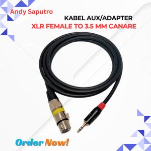 Gambar Kabel AUX/Audio Adapter TRS Stereo 3.5mm Male to XLR Female CANARE Soundcard - 1 METER dari ANDY SAPUTRO ID undefined Tokopedia