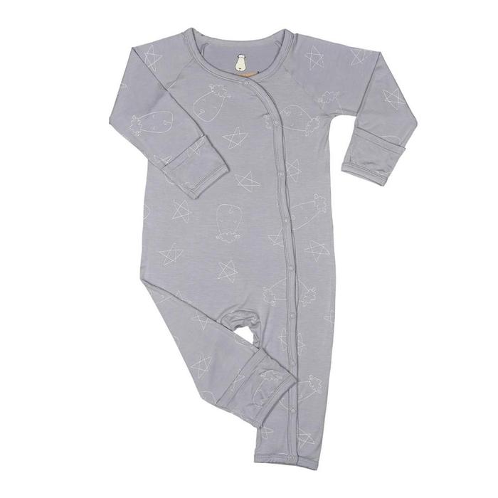 Gambar Baabaasheepz Romper Jumpsuit Bayi Long Sleeve Zip Snap Side Snap Cute Sweet Dream Chef Classic Grey - Side Snap Cute Grey 12-18m dari The Little Cute undefined Tokopedia