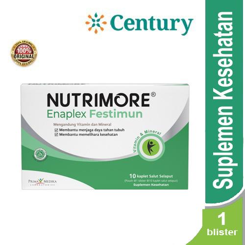 Gambar Suplemen Kesehatan Nutrimore Enaplex Festimun 1 Blister @10 Kaplet dari Apotik Century undefined Tokopedia
