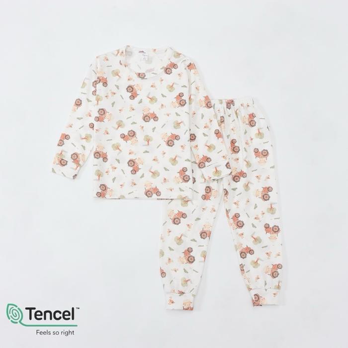 Gambar Pajamas Set - Tencel Long Set Farmer Sheeps - BW, M dari iookids undefined 4 Tokopedia