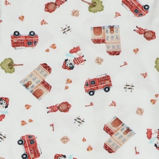 Gambar Pajamas Set - Tencel Long Set Red Fire Trucks - BW, 4 dari iookids undefined Tokopedia