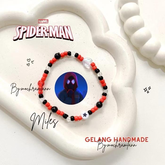 Gambar Gelang Couple Spiderman Miles Morales & Gwen Stacy | Spiderman Bracelet | Gelang Manik Spiderman Lucu Anak Beads Costume Fashion Kids - SPIDER-MILES dari mochramlann undefined Tokopedia