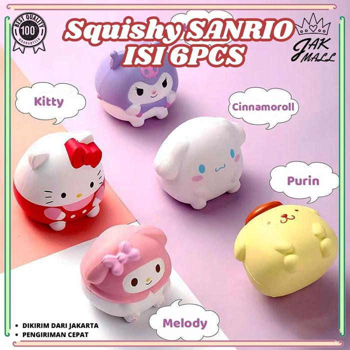 Promo JM Squishy Mainan Anak Karakter Sanrio Mainan Edukasi Anak
