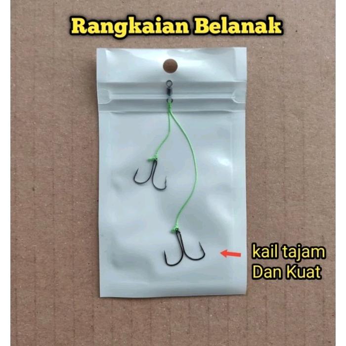 Gambar Rangkaian Ikan Belanak/Kail Ikan Belanak jitu - blanak kecil dari Hendra Angler undefined Tokopedia