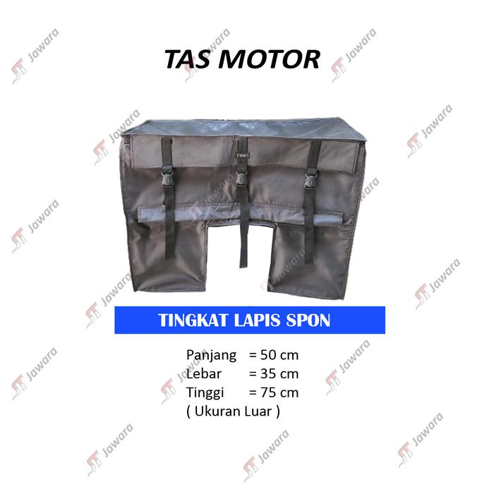 Gambar Jawara Tas Motor Kurir Kuat Bahan Jala di Lapis Spon Anti Air dari jawaraterpal undefined Tokopedia