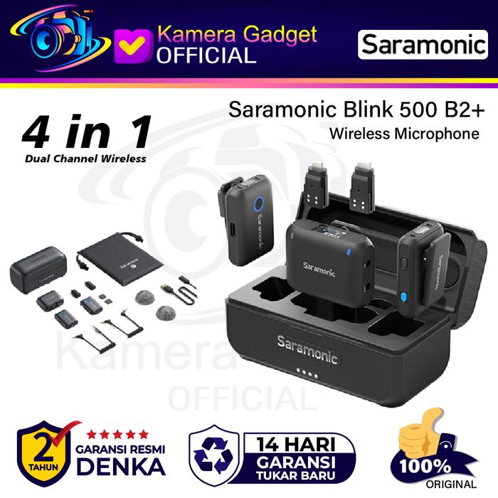 Gambar Saramonic Blink 500 B2 New Version / B2+ Plus / Blink500 ProX B2R / Blnk 500 Pro X B2R Wireless Mic Blink500 - Blink 500 B2+ dari Kamera Gadget Official undefined Tokopedia