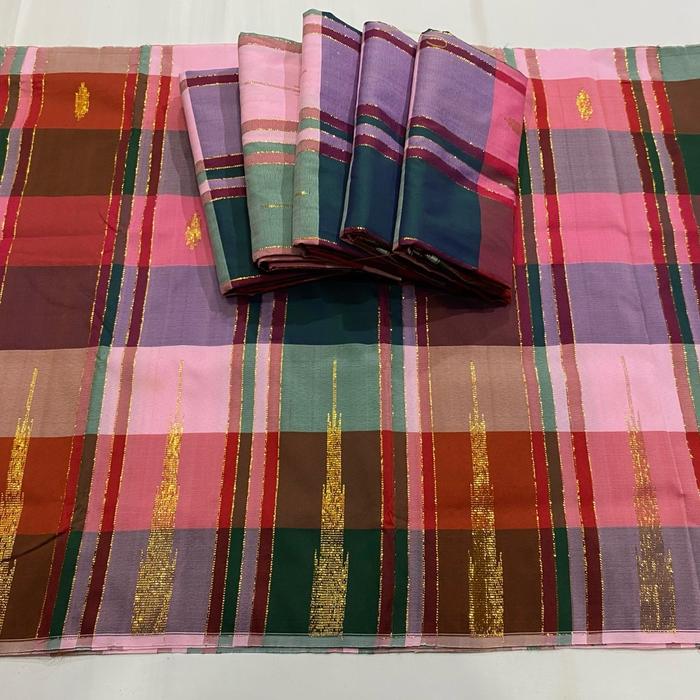 Gambar SARUNG MURAH KAIN TENUN SARUNG SUTRA BUGIS LIPA SABBE SENGKANG MAKASSAR - Pink peach tosca, Dijahit(jadi sarung) dari SUTRA SENGKANG undefined Tokopedia