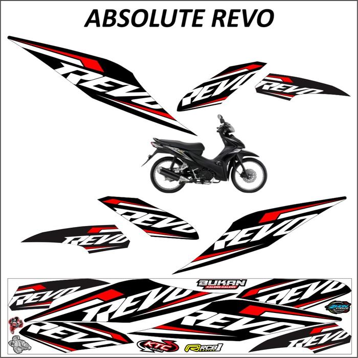 Gambar Striping Variasi Honda Absolute Revo Stiker Vynil Lis Motif Revo Simple - lis merah dari GSV DigitalPrinting undefined Tokopedia