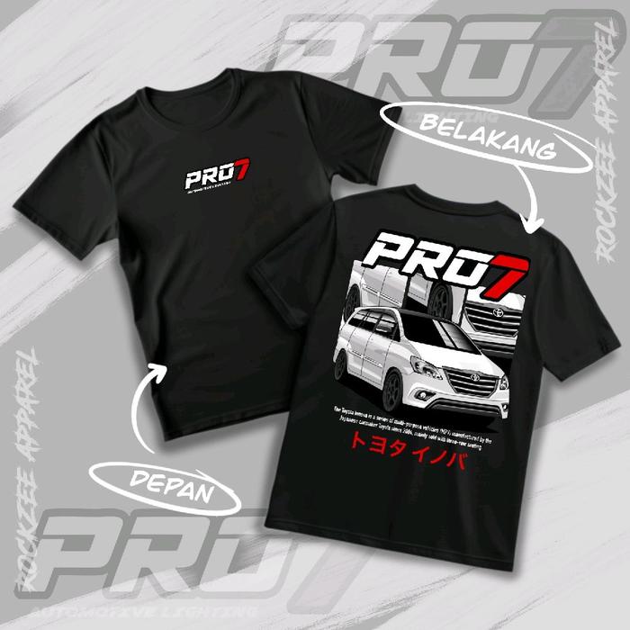 Gambar Kaos Baju Gambar PRO7 Katun Combed Distro Unisex (Pria-Wanita) Baju Lembut Nyaman Di pakai Sablon DTF - MOBIL INOVVA PUTIH, Size L dari Rockzee Apparel undefined Tokopedia