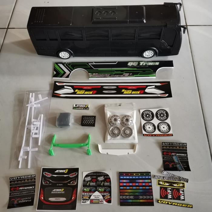 Gambar PREMIUM (READY) terjamin BUS NABILLA QQ TRANS MINIATUR LENGKAP KUMPLIT TINGGAL PASANG terlaris dari PangKetipung undefined Tokopedia