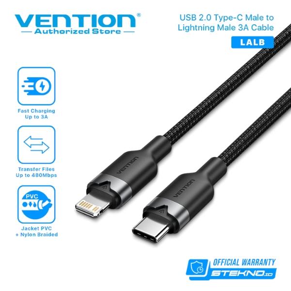 Gambar Vention Kabel Data Usb C to Lightning MFI Certified TAC LAL LAK - LAL 1M dari Vention Authorized Medan undefined Tokopedia