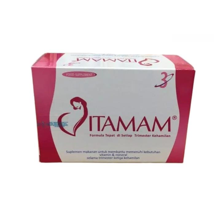Gambar VITAMAM (30 Kapsul) Suplemen vitamin dan mineral pada masa kehamilan trimester 1 - 2 - 3/Vitamin Ibu Hamil Bayi - Vitamam 3 dari Eulogia Farma undefined Tokopedia
