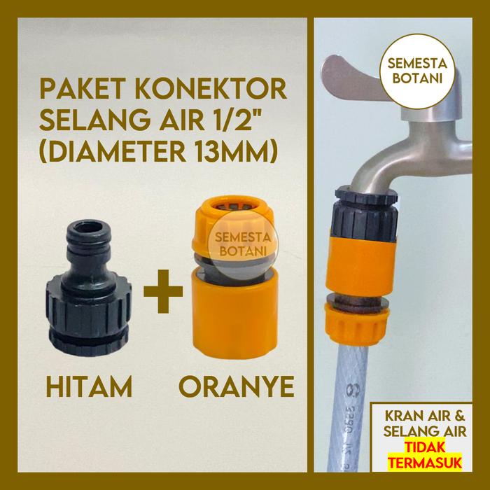 Gambar Konektor Kran Drat Selang Air 3/16 1/4 5/16 3/8 1/2 5/8 3/4 1 inch Quick Release Paket Set - Paket 1/2 inch dari Semesta Botani undefined Tokopedia