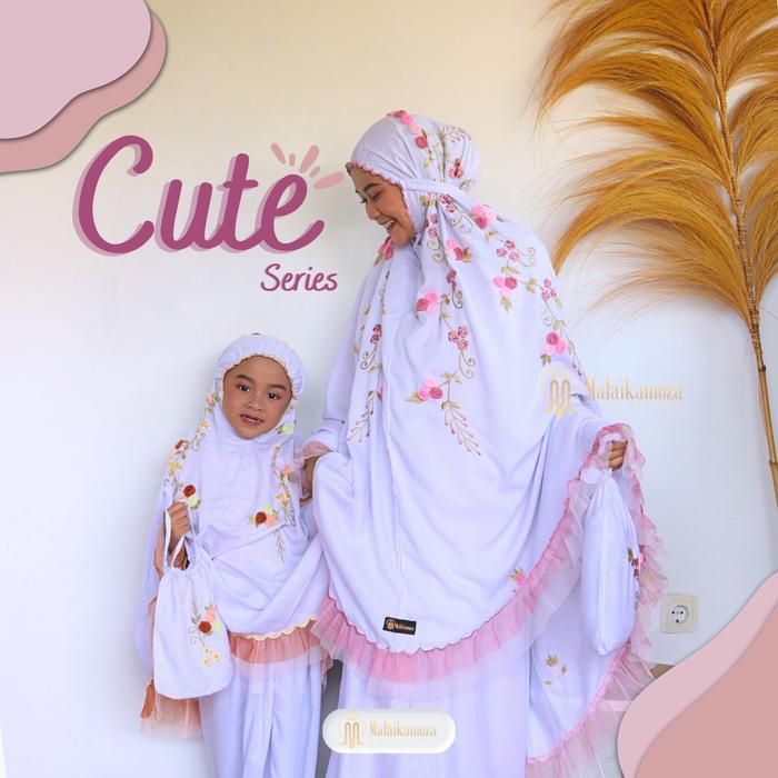Gambar Malaikamoza Mukena Couple Ibu dan anak Lucu Lebaran Cantik Mukenah Terbaru Bahan Rayon Adem Rukuh Kekinian Cute Series Mewah - Putih, Anak S (1-3Th) dari Malaikamoza Mukena Handmade undefined Tokopedia