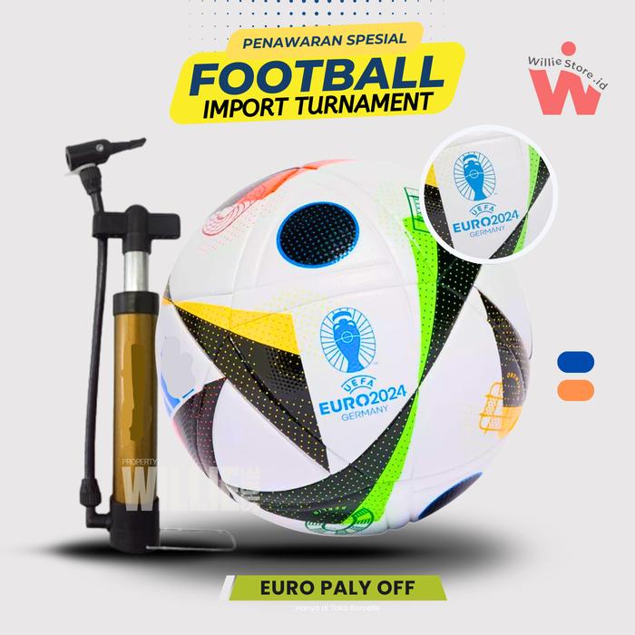 Gambar Willie - Bola Sepak Size 5 Euro 2024 Grade Original Press 100% Real Pict | Ball | Outdoor | Pompa - Bola Saja dari Williestore.id undefined Tokopedia