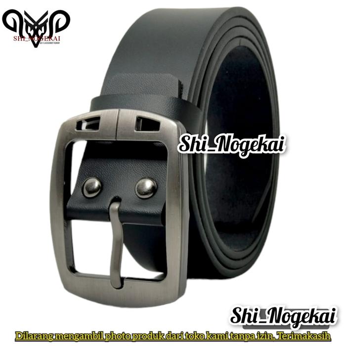 Gambar IKAT PINGGANG PRIA kulit murah jumbo 120/150/170/200cm sabuk kulit murah Hitam - Hitam, 120cm dari Shinogekai undefined Tokopedia