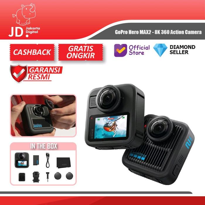 Gambar GoPro Hero MAX2 / MAX 2 - 8K 360 Action Camera - STANDARD dari Jakarta Digital 8 undefined Tokopedia