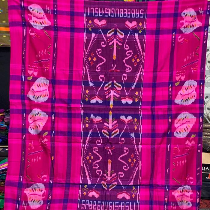 Gambar sarung tenun bugis mandar sutra no.2 dari Laksamanastore undefined Tokopedia