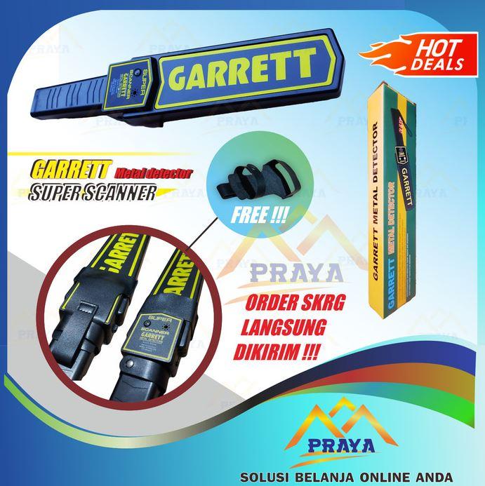 Gambar Metal Detector Garret Super Scanner satpam security Garrett Garet Scan satpam petugas kemanan dari prayatech undefined Tokopedia