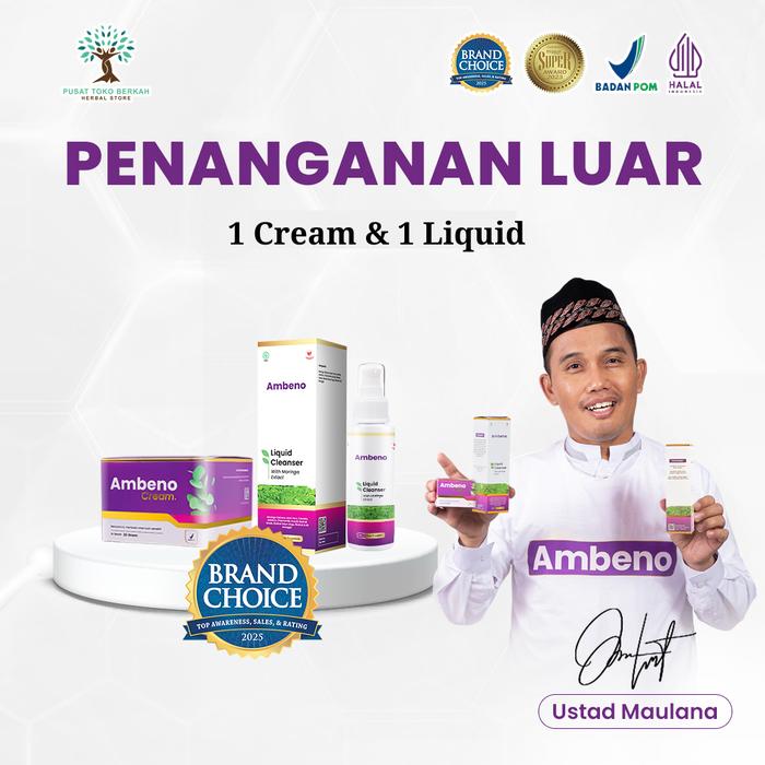 Gambar Ambeno Cream & Liquid / memberikan penangan dari luar untuk bantu redakan ambeien/wasir/hemoroid-Sabun Ambeno-Perawatan Tubuh - 1 Pot Cream+1 Liquid Cleanser dari Pusat Toko berkah_NEW undefined Tokopedia